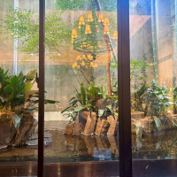 披露宴会場から見える庭