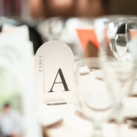 式場でのテーブルナンバーを利用しました