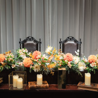 ソファと迷ったけど高砂に！花の色味と組み合わせが好みです