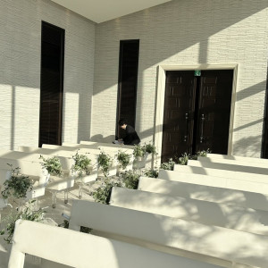 チャペルのまだ人が来ていない時です。|783036さんのヒルサイドクラブ迎賓館(徳島)/テイクアンドギヴ・ニーズウェディングの写真(2599101)