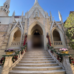 クリスマス仕様の教会外観|783071さんのWedding of Legend GLASTONIA  - グラストニア -の写真(2601388)