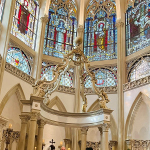 圧巻のステンドグラス|783071さんのWedding of Legend GLASTONIA  - グラストニア -の写真(2601387)