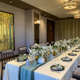 少人数挙式の披露宴会場です。