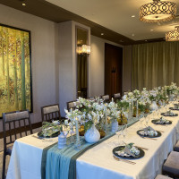 少人数挙式の披露宴会場です。