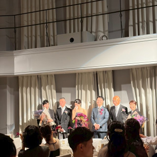 最後の挨拶シーン、スポットライトがしっかり当たってていい写真