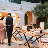 ガーデンでのスウィーツビュッフェ