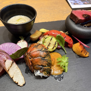 フルコースをワンプレートで|783137さんのLos Angeles balcony(ロサンジェルスバルコニー)の写真(2599831)