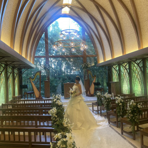 チャペル　内観|783171さんのアーフェリーク迎賓館（岐阜）/テイクアンドギヴ・ニーズウェディングの写真(2600117)