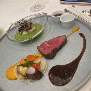 試食。美味。おすすめの焼き加減はロゼ。|783174さんのル・センティフォーリア大阪(クラウディアホールディングスグループ)の写真(2600152)