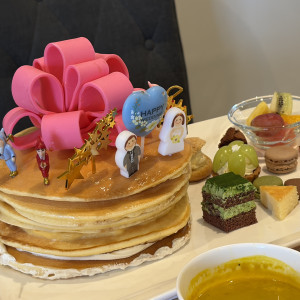 ウェディングパンケーキ|783227さんのアルモニーヴィラ オージャルダン/テイクアンドギヴ・ニーズウェディングの写真(2600215)