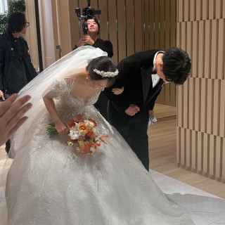 チャペルからの退場