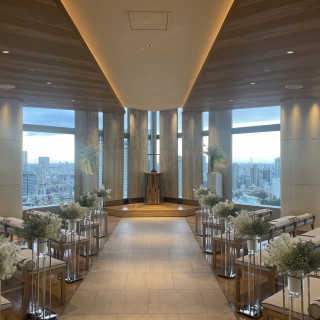 パノラマビューの挙式会場は壮観でした