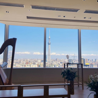 ハープ演奏ありました