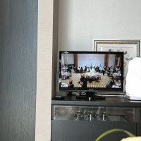 ブライズルームから披露宴会場をモニターできます