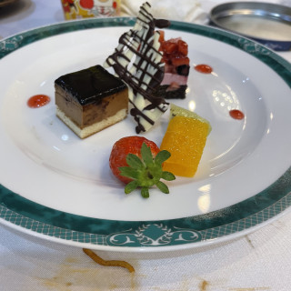 コースのデザート