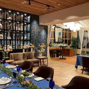 ブルー系の雰囲気が良かったので、壁のブルーも素敵でした。|783547さんのConcept 1/f [コンセプト・エフブンノイチ]の写真(2601241)