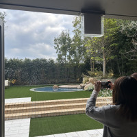 挙式会場横のガーデン