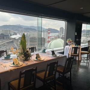 最上階のレストラン。2次会で使用できる。|783570さんのTHE GLOBAL VIEW長崎 (ザ・グローバルビュー長崎)の写真(2603467)