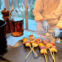 ウェルカムパーティー内でのビュッフェ