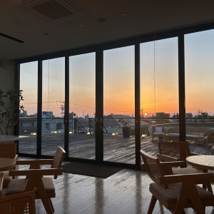 控え室の夕日|783647さんのAMANDAN TERRACE ~アマンダンテラス~の写真(2601523)
