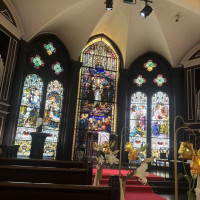 神聖な雰囲気がとても良かった。
ステンドグラスが綺麗。