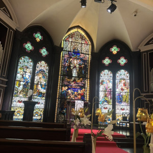 神聖な雰囲気がとても良かった。
ステンドグラスが綺麗。|783657さんのセント・ラファエロチャペル御堂筋の写真(2601580)