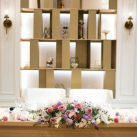 白を貴重とした綺麗な会場でした