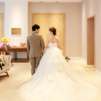 披露宴会場の扉前