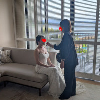 スイートルームでのフォトシューティング