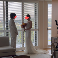 スイートルームでのフォトシューティング