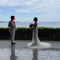 サンセット棟ロビーでの撮影