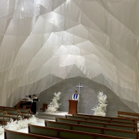 白いふわふわが可愛いチャペル♡