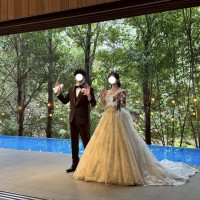 テラスから披露宴入場！