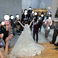 みんながフラワーシャワーしてくれた！