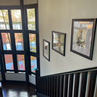 クラシカルな階段。写真撮影も映えそう