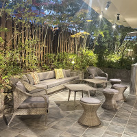 オリエンタルには庭があります