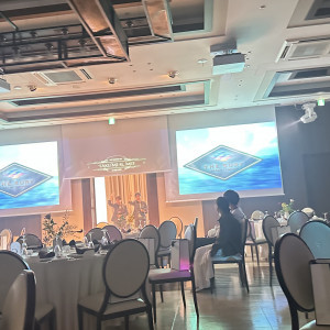 こちらもプロジェクター演出|783822さんのTHE SURF OCEAN TERRACE（ザ・サーフ オーシャンテラス）の写真(2602644)