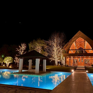 ライトアップされている毛先が素敵だった|783849さんのララシャンス迎賓館 大分の写真(2602828)