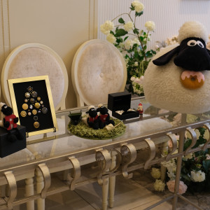 ウェルカムスペースの飾付けをパーティー会場に持ってきてくれた|783852さんのアニヴェルセル 柏の写真(2602944)