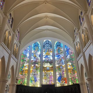 天井の高いチャペル。圧巻