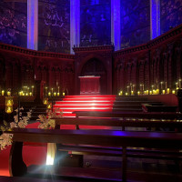 暗くなった演出。ロマンチック