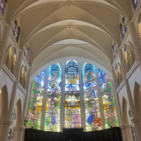 天井の高いチャペル。圧巻