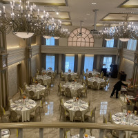 上からみた披露宴会場。