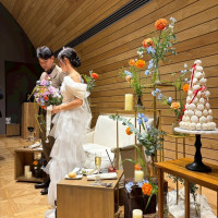 高砂近くにシュガーケーキを置きたいと伝えたら叶えてくれた