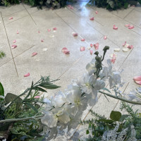 新郎新婦が退場した後の写真です