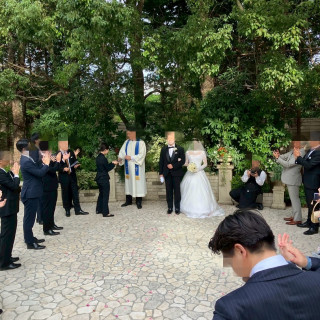 チャペルの階段下の雰囲気です。