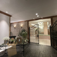 披露宴会場前のロビー