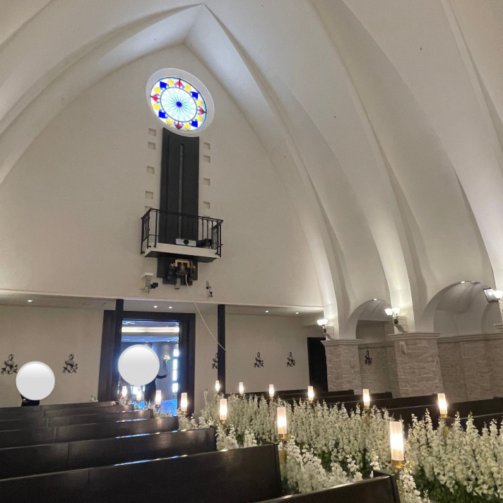 チャペルの前方からの景色