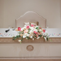 メインテーブルの装花