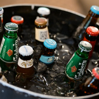 ウェルカムドリンクの世界のビールがゲストから好評でした